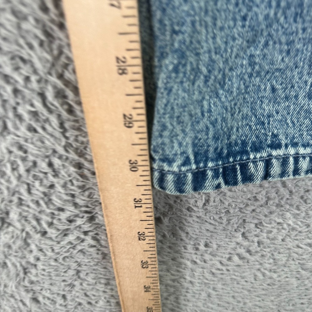 Hollister Jeans Women's 16 Blue Cotton Denim Straight Baggy Curvy Streetwear - Picture 10 of 12